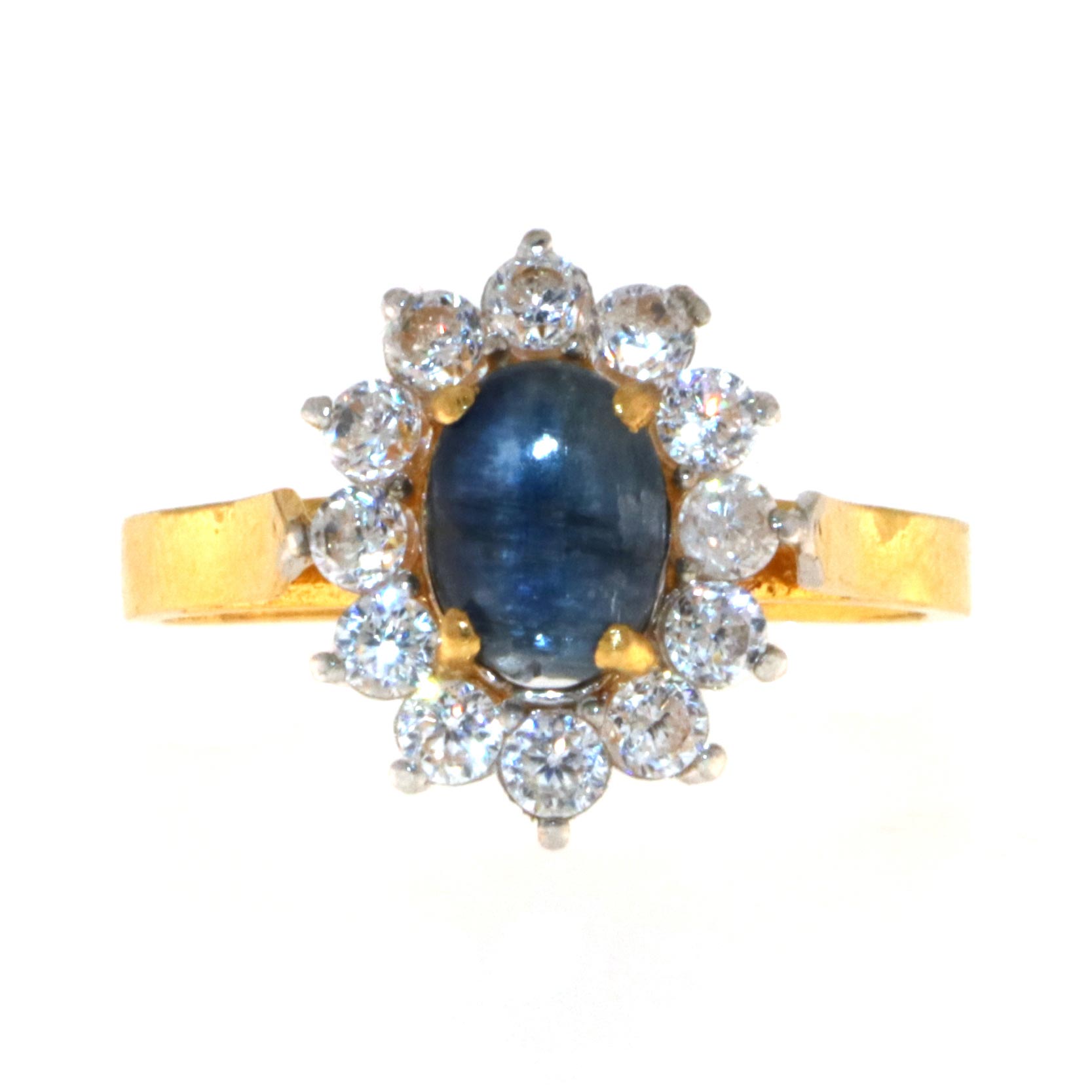 22ct Gold Star Sapphire Ring